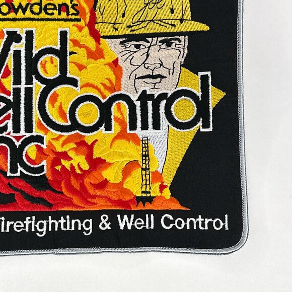 VTG Joe Bowden's Wild Well Control Inc. Large Oversized Back Patch 9"x9" - Picture 6 of 9